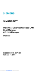 Siemens SIMATIC NET CP 1515 User Manual