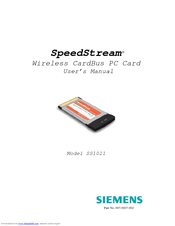 Siemens SPEEDSTREAM SS1021 User Manual