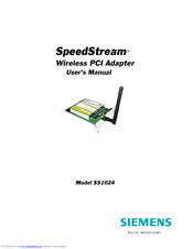 SpeedStream SS1024 User Manual