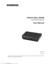 Siemens ADSL 500 User Manual