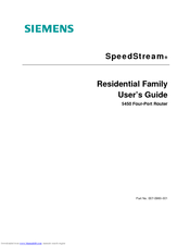 Siemens SpeedStream 5450 User Manual