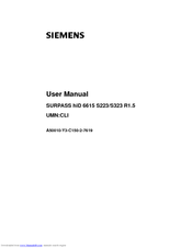 Siemens S223 User Manual