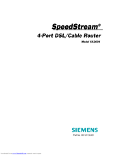 SpeedStream SpeedStream SS2604 User Manual