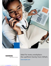 Siemens optiPoint  family Brochure & Specs