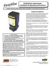 Sierra Products EasyFire EF-3801B-AL Installation & Operating Instructions Manual