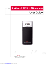 Sierra Wireless AirCard 595U User Manual