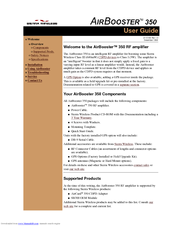 Sierra Wireless AirBooster 350 User Manual