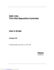 Sigma SQC-122c User Manual