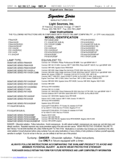Signature COSMOLUX VHR 220 User Instructions