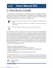Silex Technology PRICOM SX-3700WB User Manual