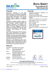 Silicon Systems SiliconDrive CF SSD-C08G(I)-3150 Datasheet