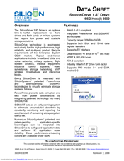 Silicon Systems SiliconDrive SSD-H16G(I)-3500 Datasheet