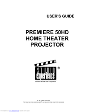 Studio Experience PREMIERE 50HD User Manual