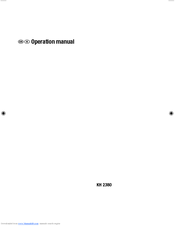 Silvercrest KH 2380 Operation Manual