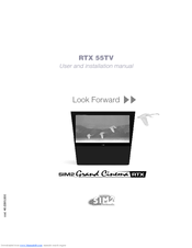 Sim2 Grand Cinema RTX 55TV User And Installation Manual
