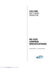Sim2 DLP Video Projector C3X Link Specifications