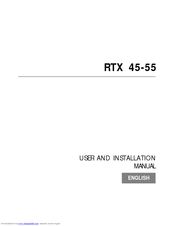 Sim2 RTX 55 User And Installation Manual