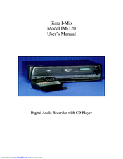 Sima I-Mix IM-120 User Manual