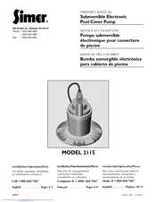 Simer 2115 Owner's Manual