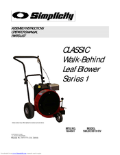 Simplicity 1694581 Assembly Instructions Operator's Manual Parts List