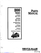 Deutz-Allis 1000 Series Parts Manual