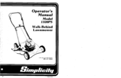 Simplicity 1320PS Mower Operator's Manual
