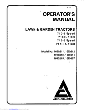Allis-Chalmers 1690367 Operator's Manual
