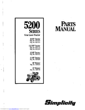 Simplicity 1691238 Parts Manual