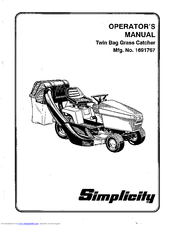 Simplicity 1691767 Operator's Manual