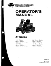 MASSEY FERGUSON 1693302 Operator's Manual