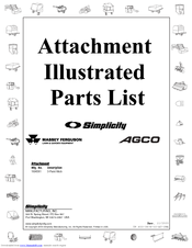 Simplicity 1694391 Illustrated Parts List