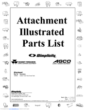 Simplicity 1695065 Illustrated Parts List