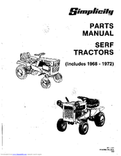 Simplicity 1968 - 1972 Parts Manual