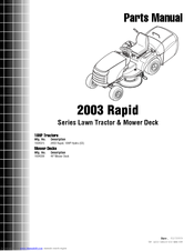 Simplicity 2003 Rapid Series Parts Manual
