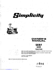 Simplicity Broadmoor 535 Owner's Manual