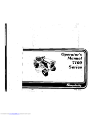 Simplicity 7100 Series Operator's Manual