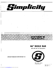Simplicity 785 Owner's Manual