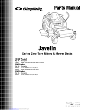 Simplicity javelin zero online turn mower