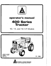 Allis-Chalmers 400 Series Operator's Manual