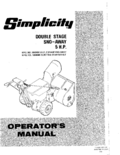 Simplicity 990869 Operator's Manual