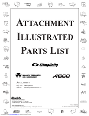 Simplicity 1694238 Illustrated Parts List