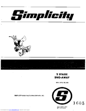 Simplicity 656 Owner's Manual