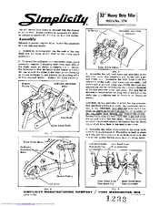 Simplicity 174 Operator's Manual