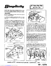 Simplicity 392 Operator's Manual