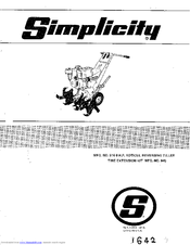 Simplicity 945 Operator's Manual