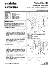 Briggs & Stratton IS4500Z Series Installation Instructions