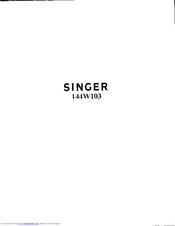 Singer 144W103 Parts List