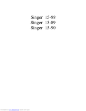 Singer 15-89 Parts List