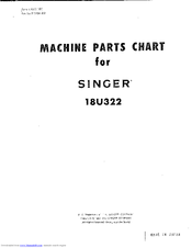 Singer 18U322 Parts Manual