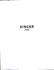 Singer 261U Serivce Manual